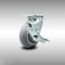Service Caster 5 Inch SS Thermoplastic Rubber Swivel Caster with Roller Bearing and Brake SCC SCC-SS30S520-TPRRD-TLB - alternate 1